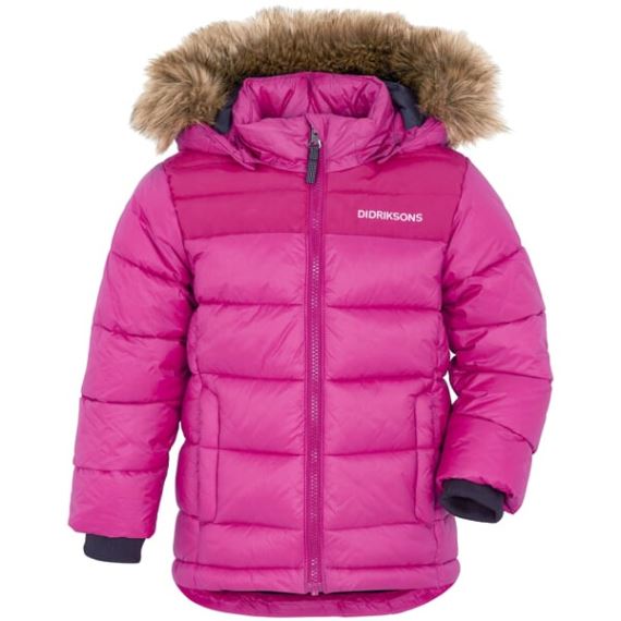 Dětská zimní bunda Didriksons Digory růžová