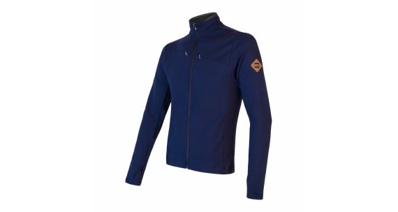 Pánská funkční mikina SENSOR Merino Upper celozip deep blue