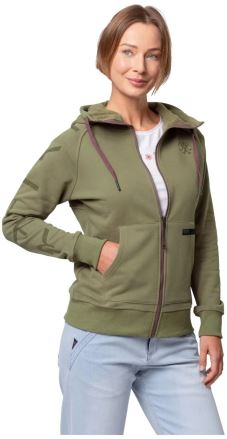 Dámská mikina Rafiki Nuria Zip burnt olive (3)
