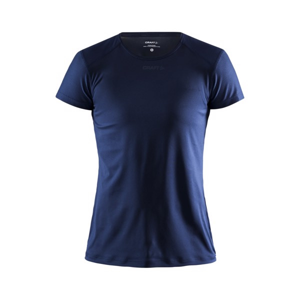 Dámské funkční tričko s krátkým rukávem CRAFT ADV Essence Slim SS tmavě modrá L