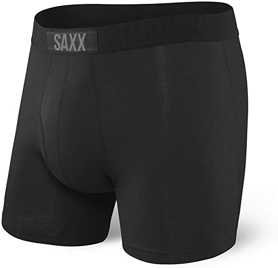 Pánské boxerky SAXX Ultra Boxer Brief Fly black/black L