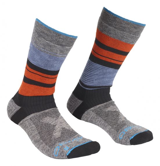 Pánské funkční termo ponožky Ortovox All Mountain Mid Socks Warm multicolour
