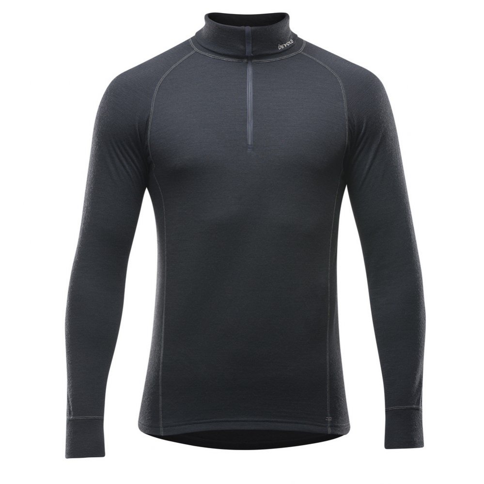 Pánské funčkní triko Devold Duo Active Man Zip Neck Black L