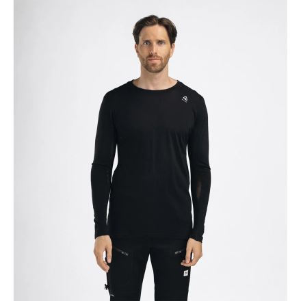 Pánské termotriko Aclima LightWool Sports Shirt jet black (2)