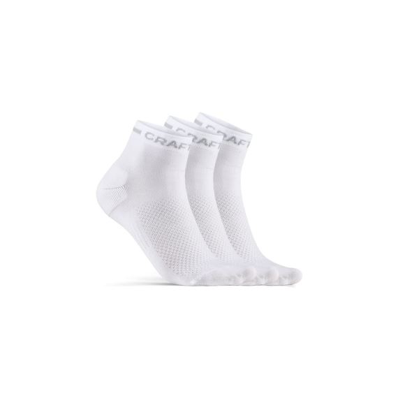Ponožky CRAFT CORE Dry Mid 3-pack bílá