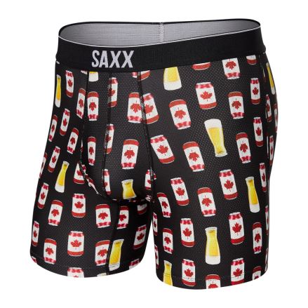 Pánské boxerky SAXX Volt Breathable Mesh Boxer Brief canadian lager