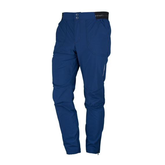 Pánské prodyšné rychleschnoucí kalhoty Northfinder Bropton blue nights