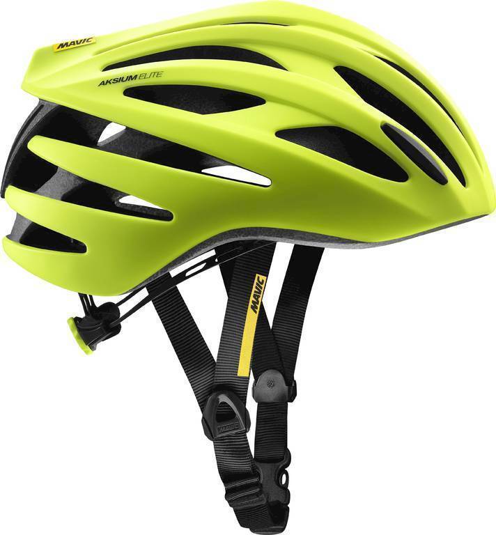 Univerzální cyklistická helma Mavic Aksium Elite Safety Yellow/Black L