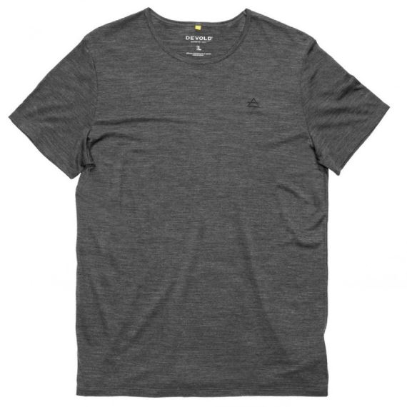 Pánské merino triko Devold Active Tee Man anthracite