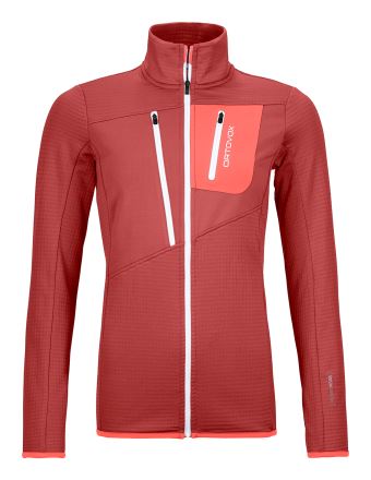 Dámská fleecová mikina ORTOVOX Fleece Grid Jacket Blush