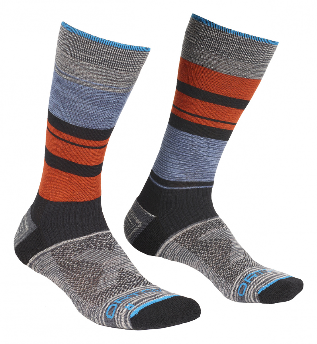 Pánské funkční termo ponožky Ortovox All Mountain Mid Socks multicolour 39-41 EU