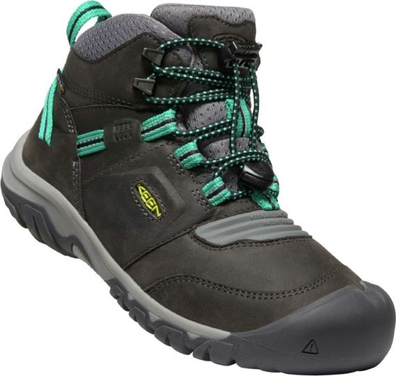 Dětské trekové boty KEEN Ridge Flex MID WP Youth magnet/greenlake