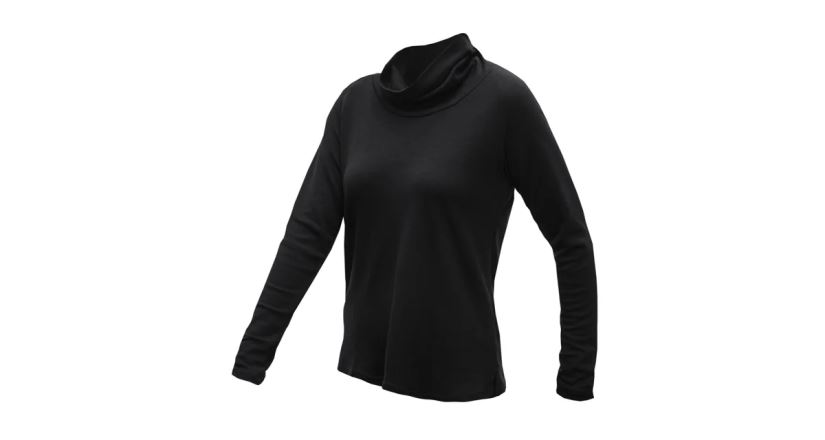 Funkční triko Sensor Merino Blend rolák černá