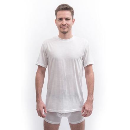 Pánské triko kr.rukáv Sensor MERINO CORDURA bílá (1)