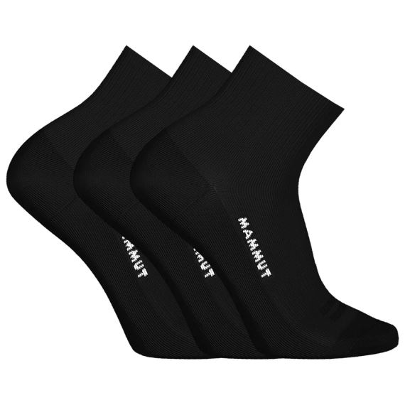 Ponožky Mammut Everyday Quarter Socks 3 Pack black-black-black